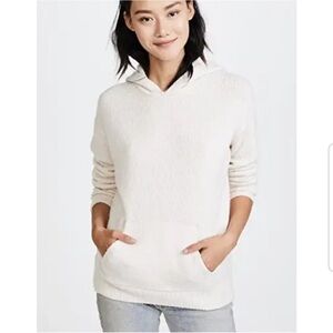 Vince Bouclé Pullover Hoodie white XS